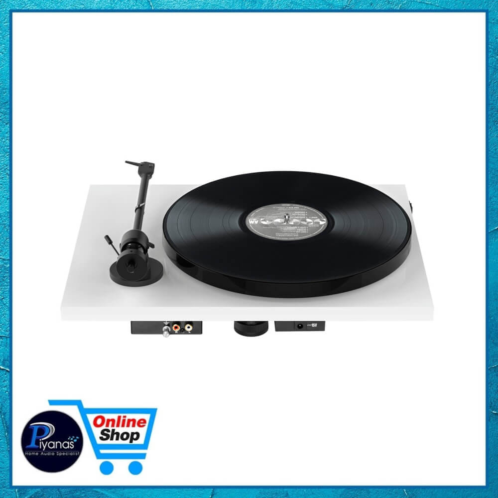 เครื่องเล่นแผ่นเสียง PROJECT : E-1 PHONO (พร้อมหัวเข็ม AUDIO TECHNICA รุ่น AT 3600L) (สีขาว)